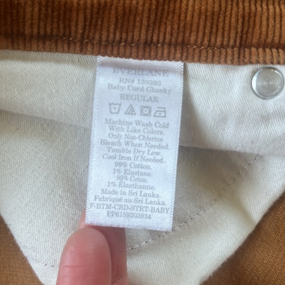 EVERLANE Baby Cheeky Cord Regular in Acorn Size 29 - Picture 5 of 14